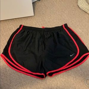 Black and Neon Pink NIKE Dry Fit Running Shorts